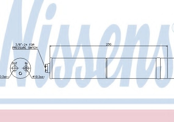 95383 NISSENS (Дания) Осушитель 95383 NISSENS
