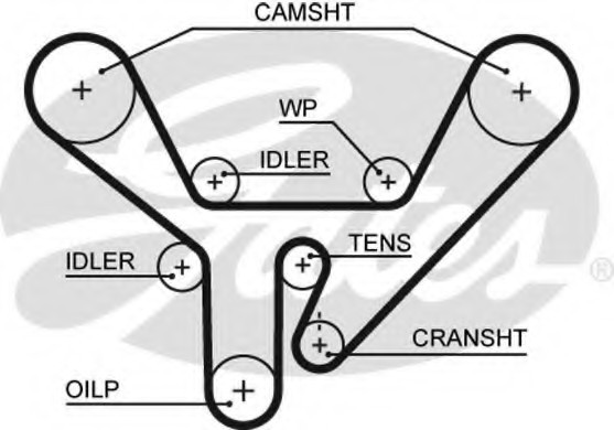 5518XS GATES Ремень ГРМ 5518XS GATES
