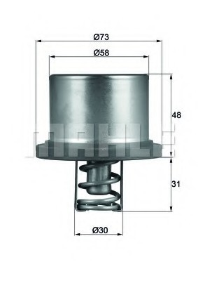 THD289 MAHLE Термостат THD289 MAHLE