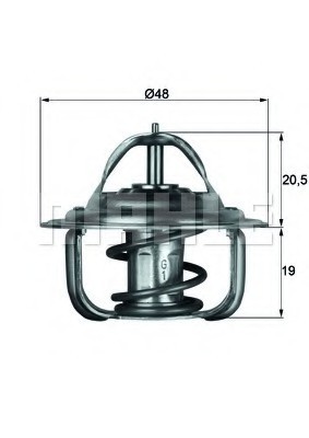 TX183D MAHLE Термостат TX183D MAHLE