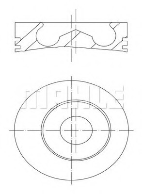 01482 01 MAHLE Поршень 01482 01 MAHLE