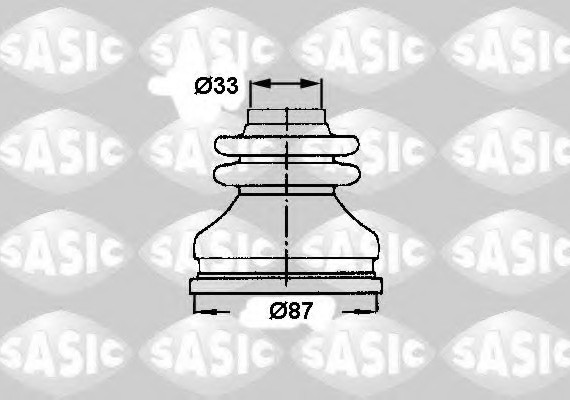 2873783 SASIC Ремонтний комплект пильника шруса з елементами монтажу