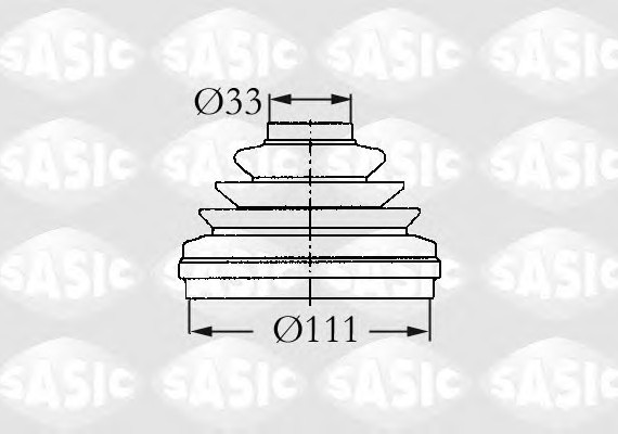 2933993 SASIC Ремонтний комплект пильника шруса з елементами монтажу