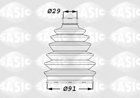 1900007 SASIC Пыльник ШРУСа 1900007
