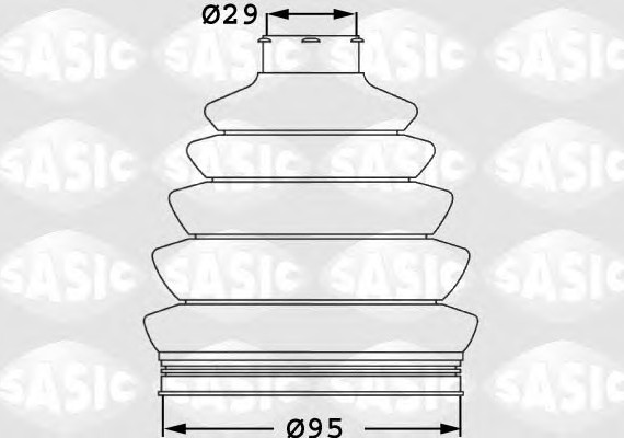 1906027 SASIC Пыльник шруса 1906027