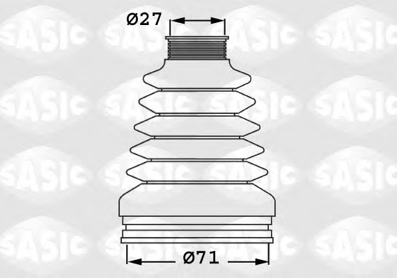 1906032 SASIC Пыльник шруса 1906032