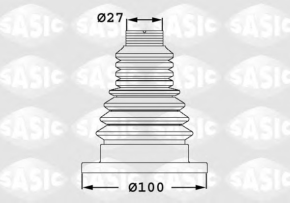 1906033 SASIC Пыльник шруса 1906033