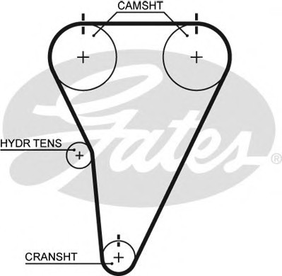 T215 GATES Ремень ГРМ Gates T215