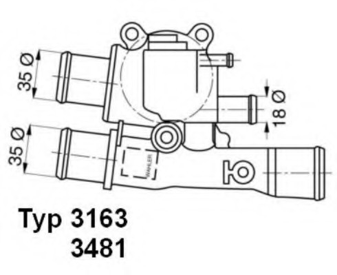 3163.88D WAHLER Термостат 3163.88D