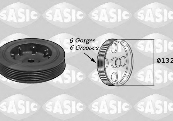 4000701 SASIC Шкив кол. renault (8200386445