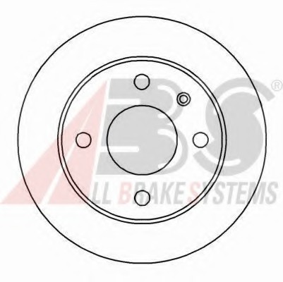 15981 ABS Диск тормозной FORD ESCORT-FIESTA передн. вент. (пр-во ABS) 15981