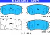 Колодки тормозные дисковые передн, HYUNDAI: COUPE 1.6 16V/2.0/2.0 GLS/2.7 V6 01-09, ELANTRA 1.6 CRDi 13046058732 ATE