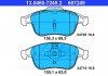 Колодки тормозные дисковые передн, RENAULT: GRAND SCENIC III 1.2 TCe/1.2 TCe/1.4 16V/1.5 dCi/1.6 16V 13046072492 ATE
