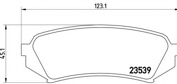 P83049 BREMBO (Германия) Колодки гальмівні дискові задні, LEXUS: LX 470 98-08  \  TOYOTA: LAND CRUISER 100 4.2 TD/4.2 TDi 24V/4 P83049 BREMBO