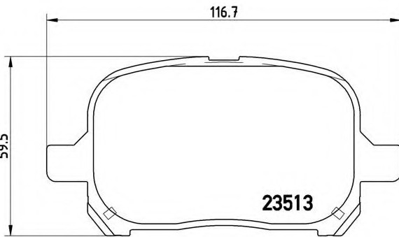 P83040 BREMBO (Германия) Колодки гальмівні дискові передні, LEXUS: ES 3.0 96-08  \  TOYOTA: AVALON 2.4/3.0 99-05, CAMRY 2.2/2.2 P83040 BREMBO