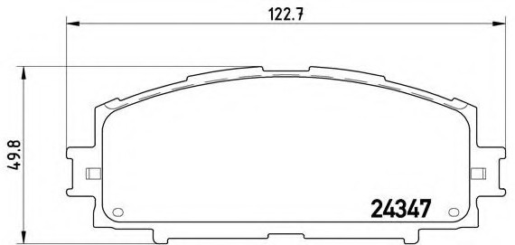 P83086 BREMBO (Германия) Колодки тормозные дисковые передн, DAIHATSU: CHARADE 1.33 16V 11- \ TOYOTA: PREMIO 1.5 07-, VIOS/YAR P83086 BREMBO