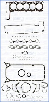 50124400 AJUSA Полный комплект прокладок двигателя MB DAEWOO SSANGYONG 1989-> MB602.940/942/947,MB662.911.2874 cc 50124400 AJUSA