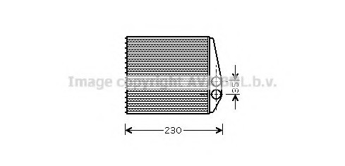 OLA6355 AVA COOLING Радиатор отопителя FIAT: CROMA (194) 1.8 16V/1.9 D MULTIJET/2.2 16V/2.4 D MULTIJET 05- \ OPEL: SIGNUM OLA6355 AVA