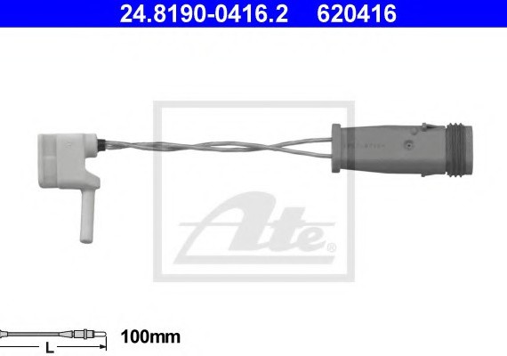 24819004162 Ate Датчик износа тормозных колодок MERCEDES-BENZ - E-CLASS (W211) - E 200 Kompressor , передний слева 24819004162 ATE