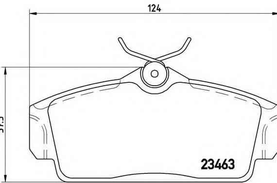 P56036 BREMBO (Германия) Колодки гальмівні дискові передні, NISSAN: ALMERA II 1.5/1.5 dCi/1.8/2.2 Di/2.2 dCi 00-, ALMERA II H P56036 BREMBO