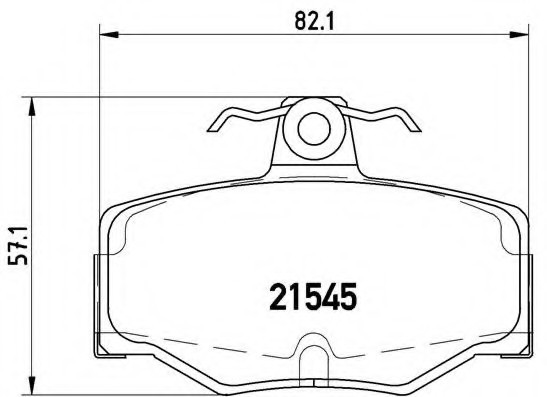 P56024 BREMBO (Германия) Колодки тормозные дисковые задн NISSAN: ALMERA II (N16) 00-, ALMERA II Hatchback (N16) 00-, ALMERA T P56024 BREMBO