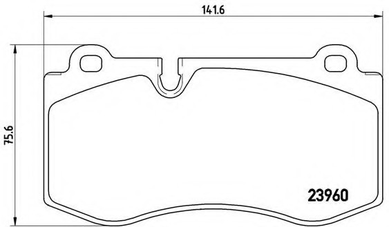 P50074 BREMBO (Германия) Колодки тормозные дисковые передн MERCEDES-BENZ: CLS (C219) 04-10 , E-CLASS (W211) 02-08 , E-CLASS T P50074 BREMBO