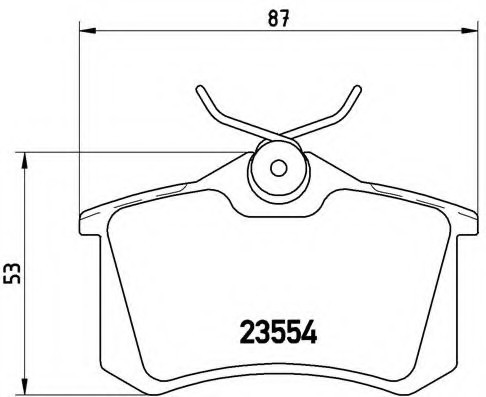 P85020 BREMBO (Германия) Колодки гальмівні дискові задні AUDI: A2  00-05 ,A3  03-, A4  94-00 , A4  00-04 , A6  97-05 , A8  94 P85020 BREMBO