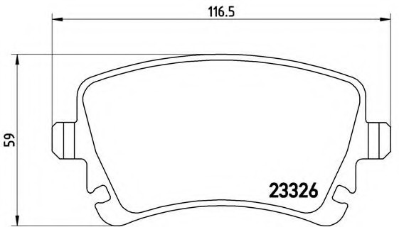 P85083 BREMBO (Германия) Колодки тормозные дисковые задн VW: MULTIVAN V (7HM, 7HN, 7HF, 7EF, 7EM, 7EN) 03-, TRANSPORTER V c б P85083 BREMBO