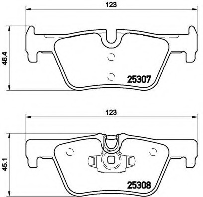 P06071 BREMBO (Германия) Колодки тормозные дисковые BMW: 1 10-, 1 11-, 2 13-, 3 11-, 3 Gran Turismo 13-, 3 Touring 11-, 4 Gra P06071 BREMBO