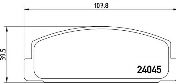 P49036 BREMBO (Германия) Колодки гальмівні дискові задні, MAZDA: 323 F VI 1.6/2.0/2.0 D/2.0 TD 98-04, 323 S VI 1.6/2.0/2.0 D/ P49036 BREMBO