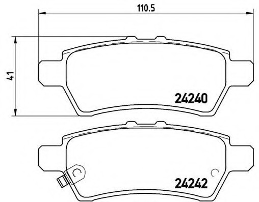 P56060 BREMBO (Германия) Колодки тормозные дисковые задн, NISSANU NUVARA 2.5 dCi/2.5 dCi 4WD/3.0 dCi 4WD 04-, PATHFINDER 2.5 P56060 BREMBO