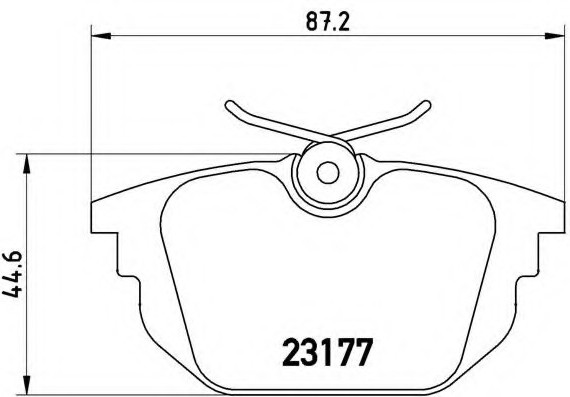 P23026 BREMBO (Германия) Гальмівні колодки дискові BREMBO