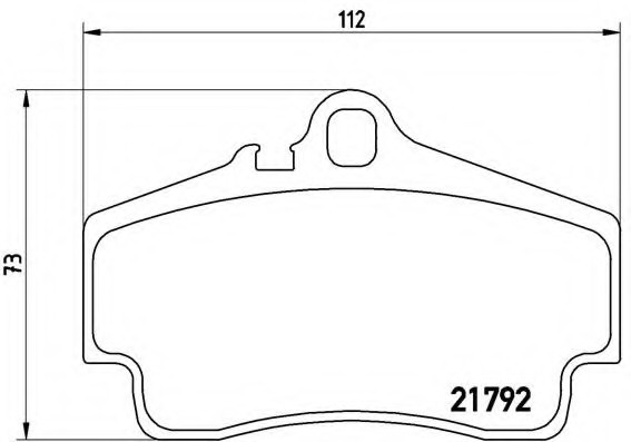 P65008 BREMBO (Германия) P65008_=GDB1395=654 00 !колодки дисковые з. \ Porsche Boxster 986 2.5-3.2 96>/911 Carrera 3.4 01> P65008 BREMBO