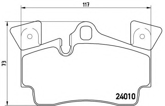 P85088 BREMBO (Германия) P85088_=996 10 [95535293950]!колодки дисковые з.audi q7 3.6-6.0tdi 06>,porsche cayenne 3.2-4.8 02> P85088 BREMBO