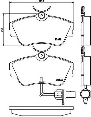 P85050 BREMBO (Германия) Гальмівні колодки дискові BREMBO