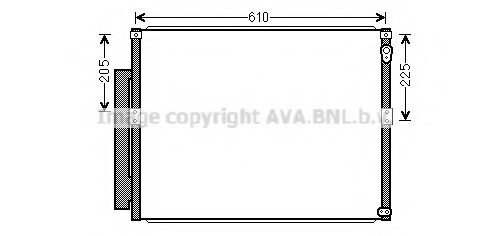 TO5634D AVA COOLING Радиатор кондиционера TOYOTA: LAND CRUISER (J12) 2.7 (TRJ12)/3.0 D-4D (KDJ120)/3.4/4.0/4.0 (GRJ12) 0 TO5634D AVA