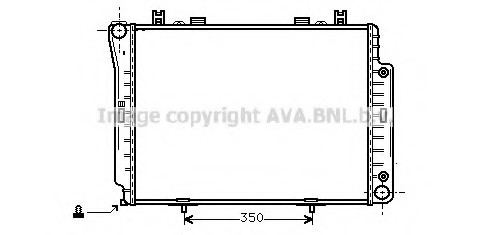 MSA2144 AVA COOLING Радіатор системы охлаждения MERCEDES-BENZ: S-CLASS (W140) S 300 Turbo-D (140.135)/S 350 Turbo-D (140 MSA2144 AVA