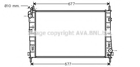 FDA2335 AVA COOLING Радиатор системы охлаждения FORD: MONDEO III (B5Y) 1.8 16V/1.8 SCi/2.0 16V 00 - , MONDEO III седан ( FDA2335 AVA