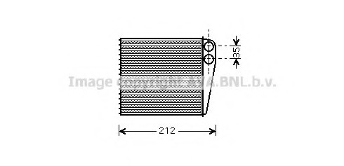 DNA6256 AVA COOLING Радиатор отопителя NISSAN: MICRA (K12) 1.0 16V/1.2 16V/1.4 16V/1.5 DCI/160 SR 03-, MICRA C+C (K12) 1 DNA6256 AVA