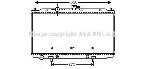 DNA2218 AVA COOLING Радиатор системы охлаждения NISSAN: ALMERA II (N16) 1.8 00-, ALMERA II HATCHBACK (N16) 1.8 00-, PRIM DNA2218 AVA