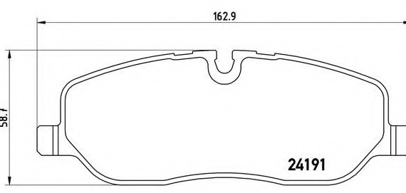 P44014 BREMBO (Германия) Колодки гальмівні дискові передні LAND ROVER: DISCOVERY III (TAA) 04-, RANGE ROVER SPORT (LS) 05- P44014 BREMBO