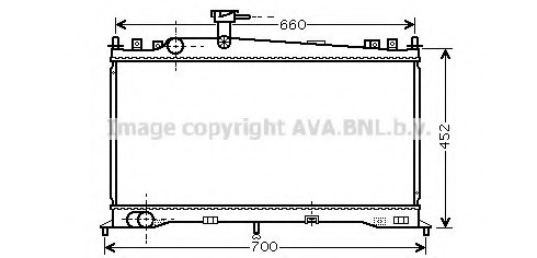 MZ2160 AVA COOLING Радиатор системы охлаждения MAZDA: 6 (GG) 1.8/2.0 02 - , 6 Hatchback (GG) 1.8/2.0 02 - , 6 Station W MZ2160 AVA