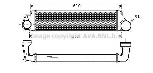 BW4282 AVA COOLING Охолоджувач наддувального повітря