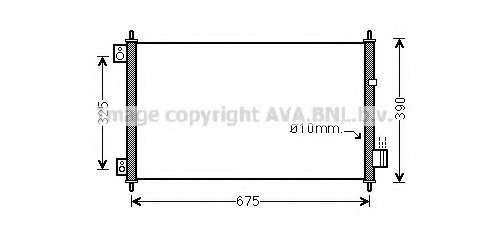 Радіатор кондиционера HONDA: ACCORD VIIi (CM) 2.0 (CM1)/2.2 i-CTDi/2.4 (CM2)/2.4 Vtec E/2.4 Vtec T 0 HD5229 AVA