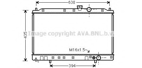 Радіатор системы охлаждения MITSUBISHI: COLT IV (CA_A) 1.6/1.6 GLXi 16V (CA4A) 92 - 96 , GALANT V (E MT2064 AVA