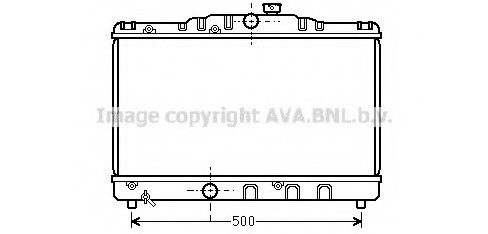 TO2115 AVA COOLING Радиатор системы охлаждения TOYOTA: COROLLA (_E9_) 1.3 i (EE90) 87 - 93 , COROLLA Compact (_E9_) 1.3 TO2115 AVA