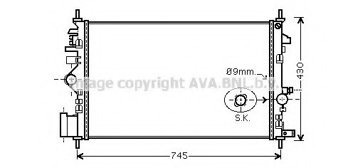 OL2468 AVA COOLING Радіатор, Система охолодження двигуна CLEVER FIT