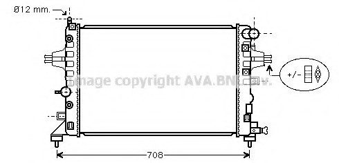 OLA2362 AVA COOLING Радіатор системи охолодження OPEL: ASTRA H 1.4/1.8 04 - , ASTRA H GTC 1.4/1.8 05 - , ASTRA H TwinTop OLA2362 AVA