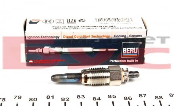 GN857 BERU (Корея) Свеча накаливания AUDI: 100 (43, C2) 2.0 D 76 - 82 , 100 (44, 44Q, C3) 2.0 D/2.0 D Turbo/2.4 D 82 - GN857 BERU