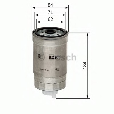 1457434187 BOSCH Фильтр топливный BMW: 3 90-98, 5 87-95, 5 Touring 91-97 \ LAND ROVER: RANGE ROVER II 94-02 1457434187 BOSCH